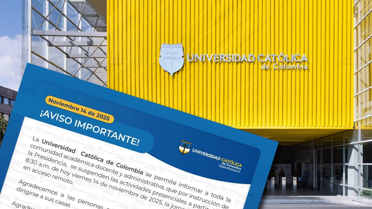 Descartan presencia de explosivos en la Universidad Católica de Bogotá: el edificio fue evacuado