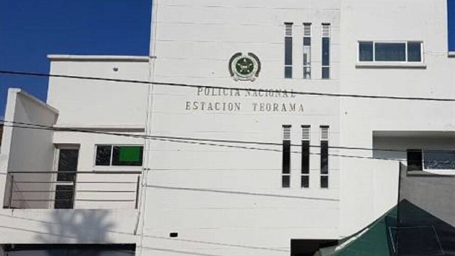 Hostigan estación de Policía en Teorama, Norte de Santander. Foto: Cortesía