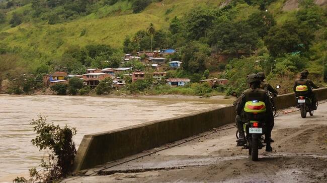 Luciriam del Carmen Hernández, habitante de Ituango, manifestó en Sigue La W que todavía no los han reubicado. . Foto: Colprensa
