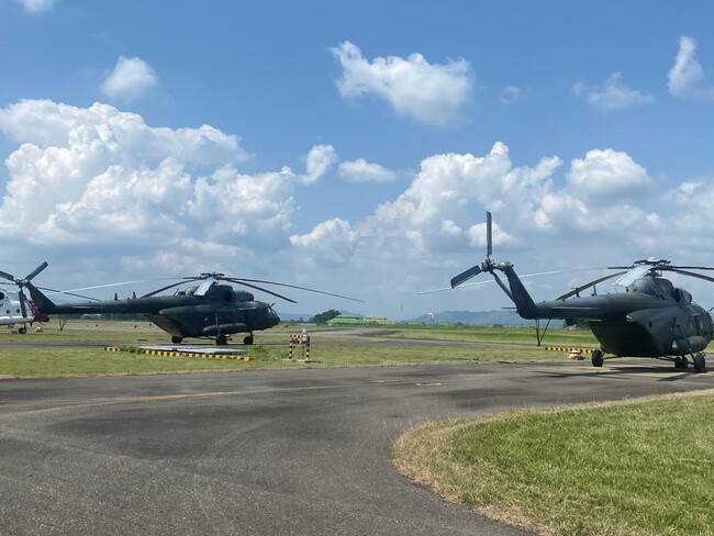 Más del 50% de helicópteros MI del Ejército están parados en fase de preservación. Foto: W Radio.