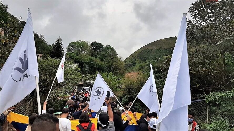 Los participantes pidieron a los actores armados que cesen la violencia contra los civiles . Foto: Cortesía