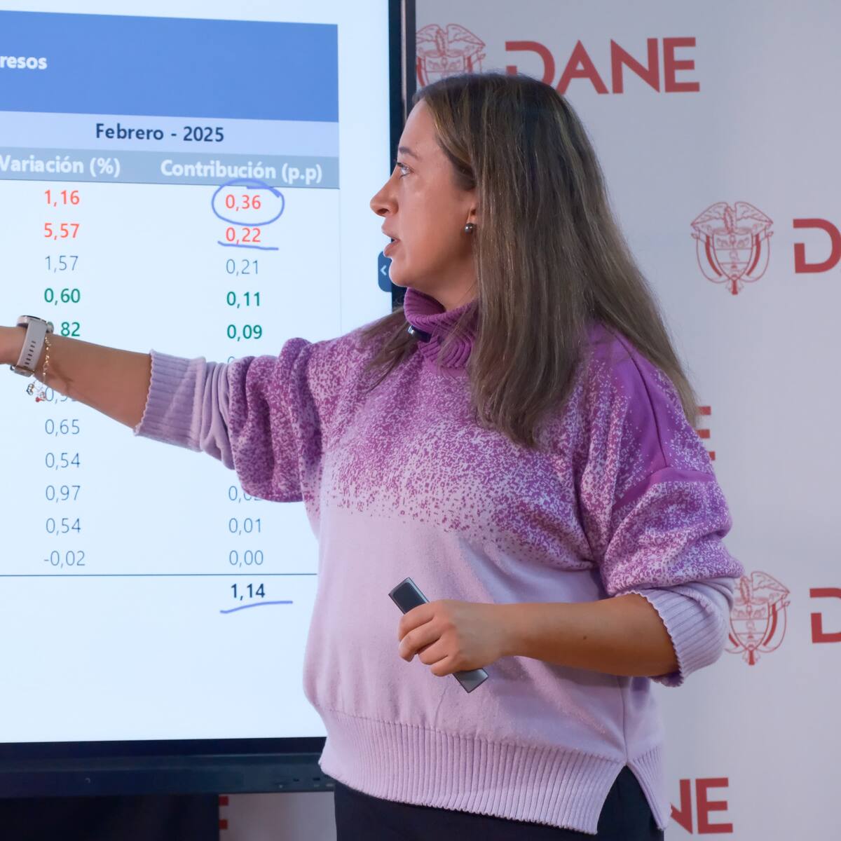 No es que se esté estancando; es el movimiento natural: directora (e) del Dane por inflación