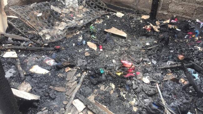 El hecho se registró en una vivienda ubicada en el barrio Cantaclaro de Montería. Foto: Cortesía