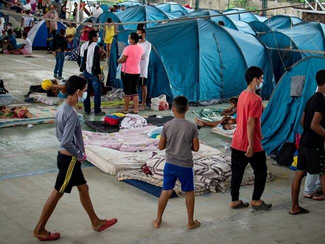 Otros 300 migrantes venezolanos llegaron a Arauca. Foto: Vannessa Jimenez G/NurPhoto via Getty Images