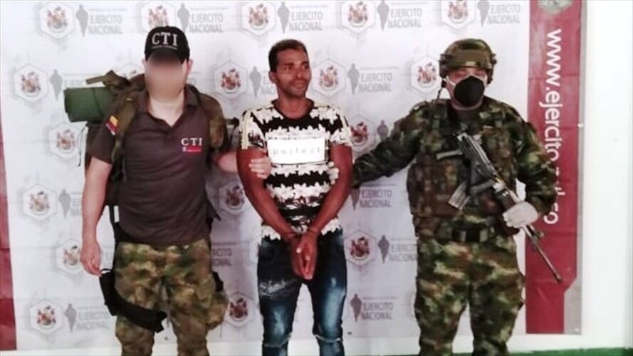 Este cabecilla fue capturado en el corregimiento de Las Culebras.. Foto: Cortesía