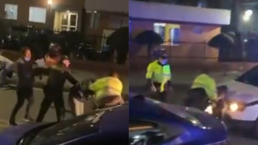 Abuso policial en Bogotá. Foto: Redes sociales