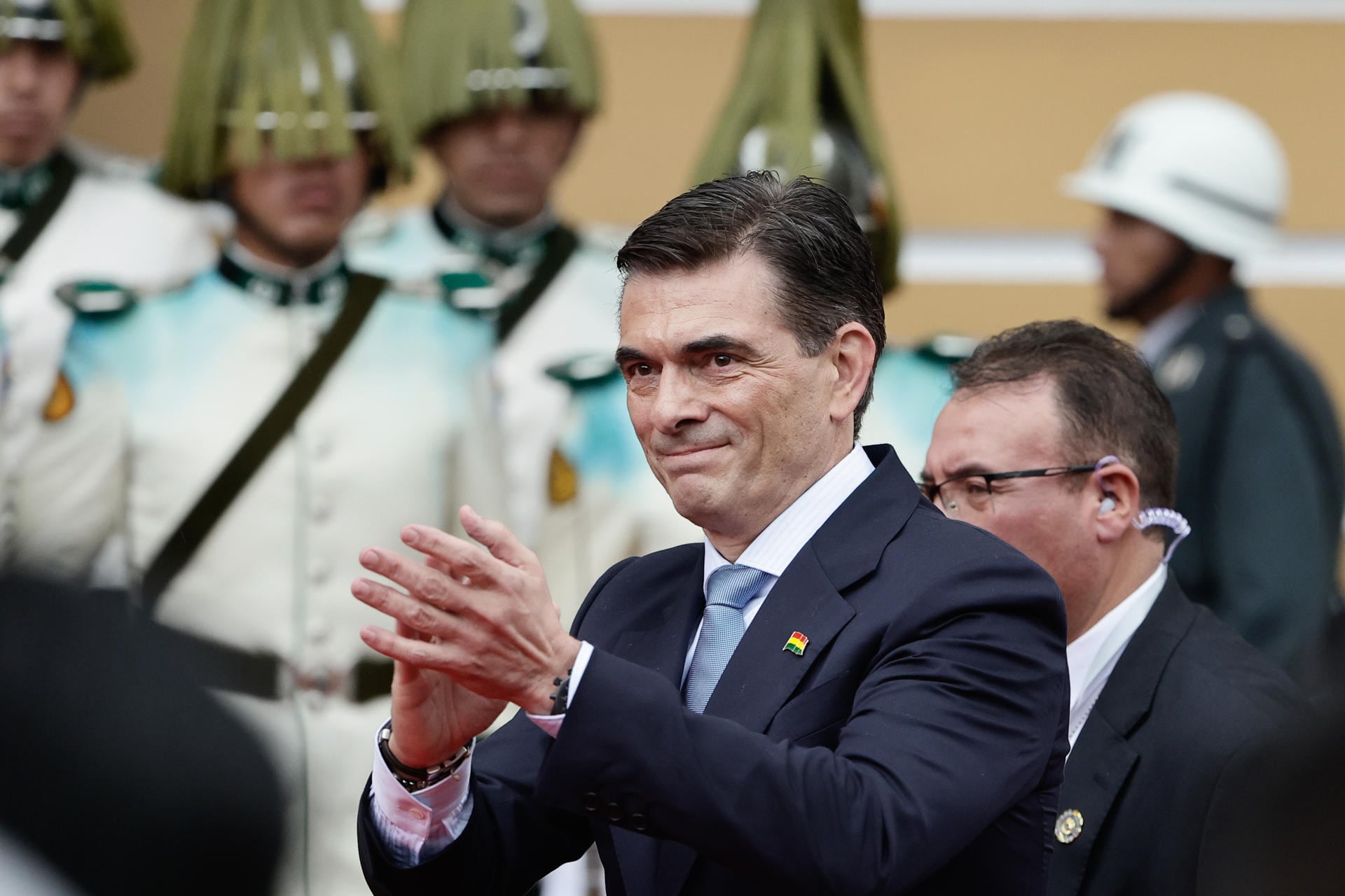 Rodrigo Paz durante su ceremonia de investidura como nuevo presidente de Bolivia. FOTO: EFE