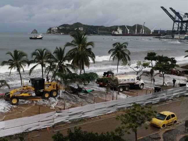 Cerca de 2 mil familias damnificadas deja el paso del huracán Iota en el Magdalena. Foto: Prorodadero