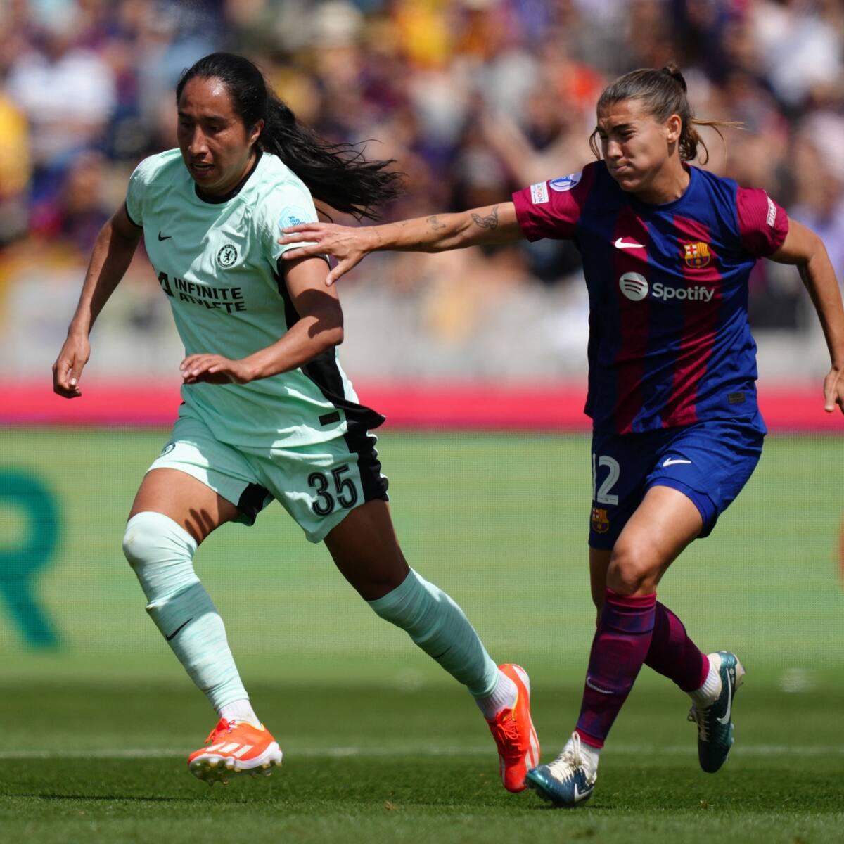 Mayra Ramírez se quedó sin Champions: Barcelona eliminó al Chelsea en los cuartos de final