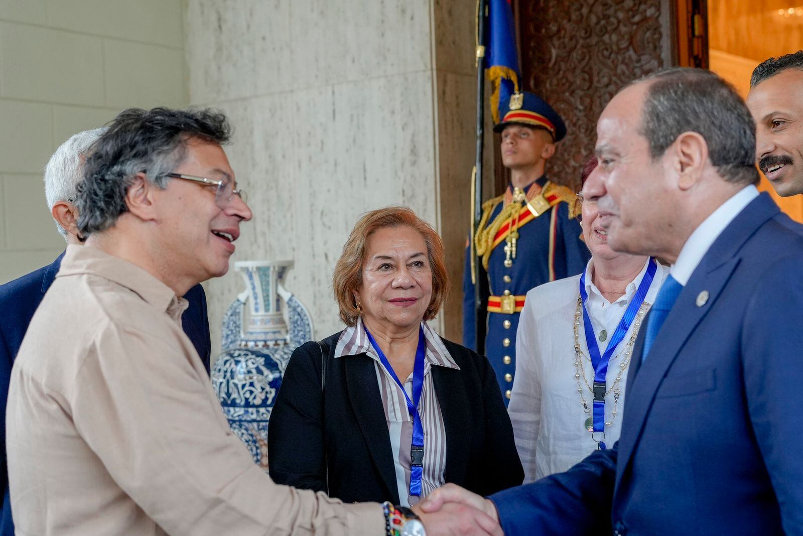 Gustavo Petro y Abdelfatah Al-Sisi. Foto: Suministrada