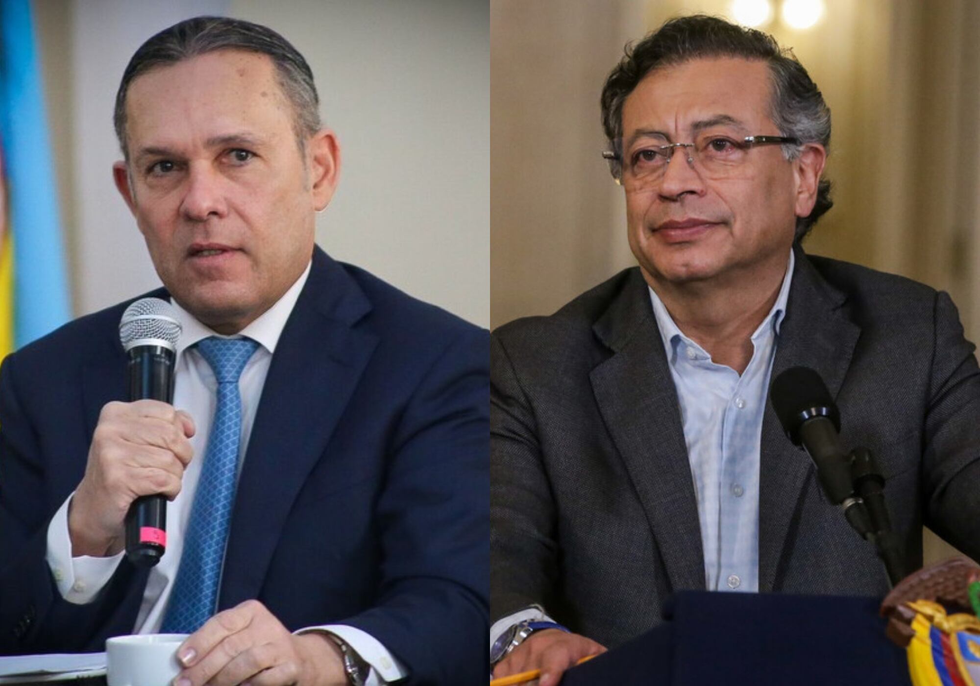 Efraín Cepeda y Gustavo Petro. Foto: Colprensa.