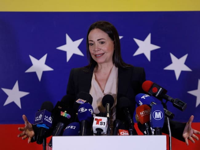 Candidata presidencial de Venezuela, María Corina Machado. (Foto: PEDRO RANCES MATTEY/AFP via Getty Images)