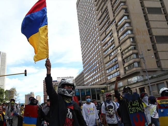 Alejandro Rodríguez, coordinador Plataforma GRITA, explicó en Sigue La W cuál es el consolidado que entregan sobre heridos, fallecidos y desaparecidos. . Foto: Colprensa - Camila Díaz
