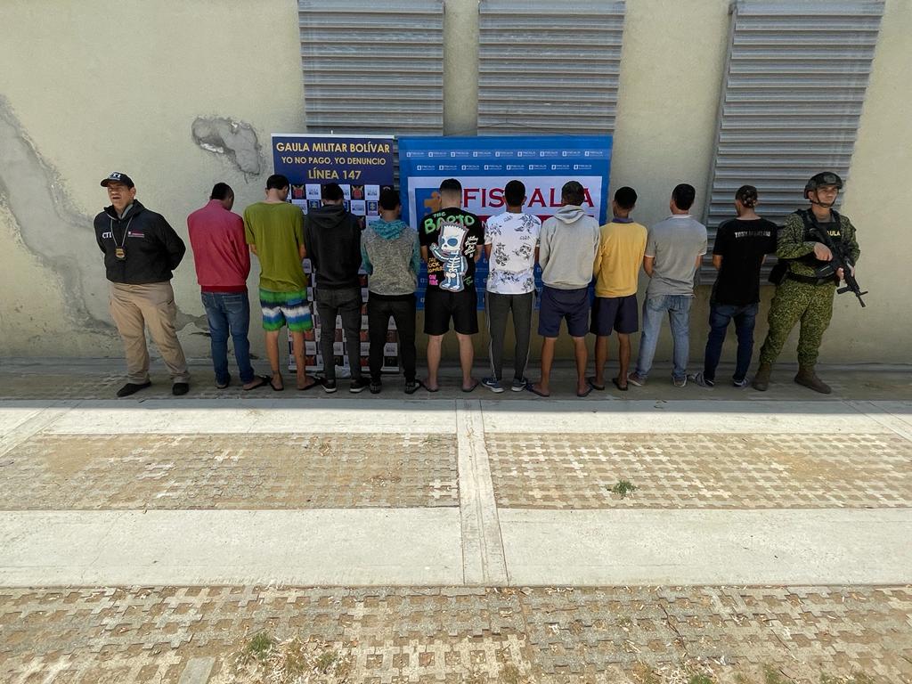 Capturados por secuestro de dos mujeres. Foto: Armada de Colombia