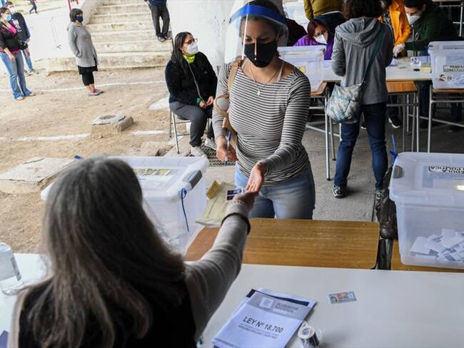 Plebiscito en Chile para cambiar su Constitución. Foto: Getty Images