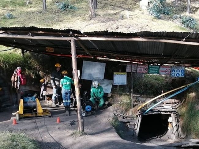 Durante el fin de semana se adelantaron protestas en Socotá (Boyacá) y Bogotá por parte de familiares y amigos del minero. . Foto: ANM