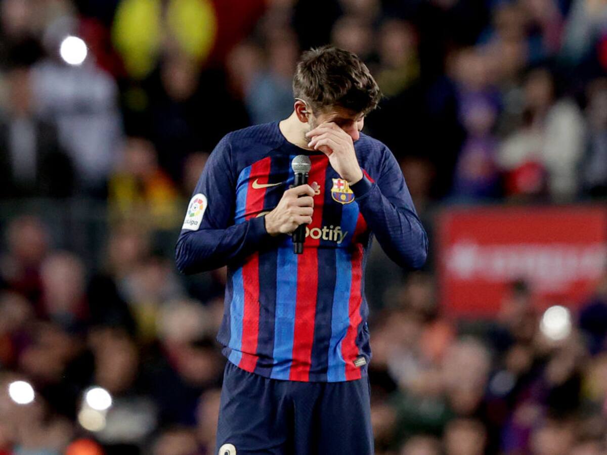 Video: Entre lágrimas, Gerard Piqué se despidió del fútbol profesional