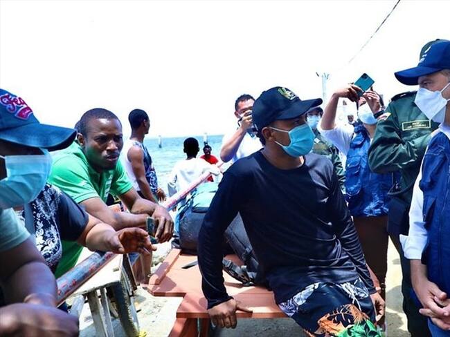 El encuentro se da luego de la visita del defensor del Pueblo, Carlos Camargo, a Necoclí (Antioquia) la semana anterior. Foto: Colprensa / DEFENSORÍA