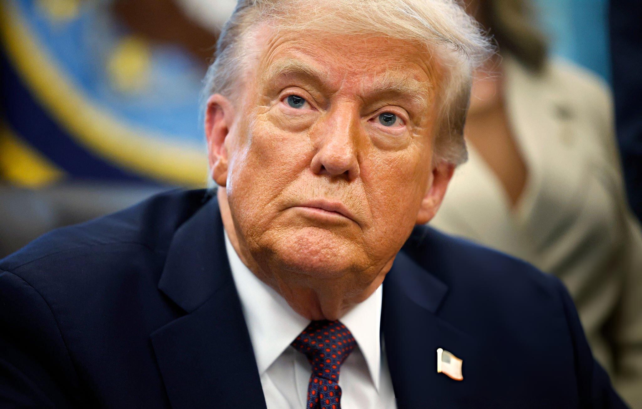 El presidente de Estados Unidos, Donald Trump, el 19 de septiembre de 2025. FOTO: Kevin Dietsch/Getty Images