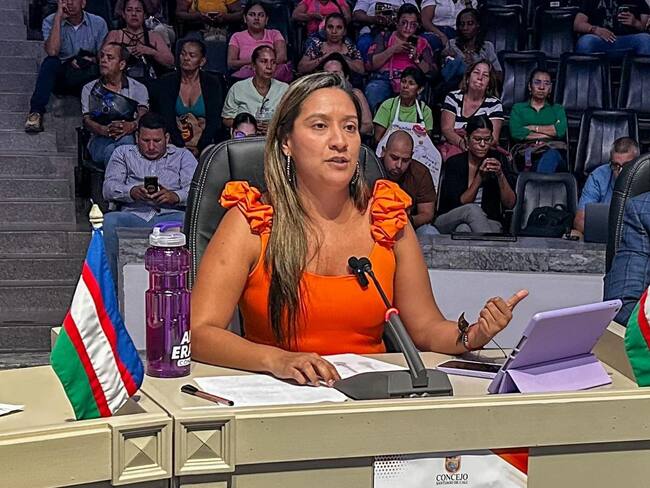 La concejala le pidió al alcalde Alejandro Éder garantías de protección. Foto: Equipo de prensa de la concejala