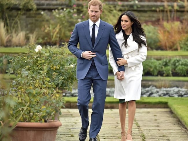 Príncipe Enrique de Gran Bretaña y su prometida Meghan Markle . Foto: Associated Press - AP