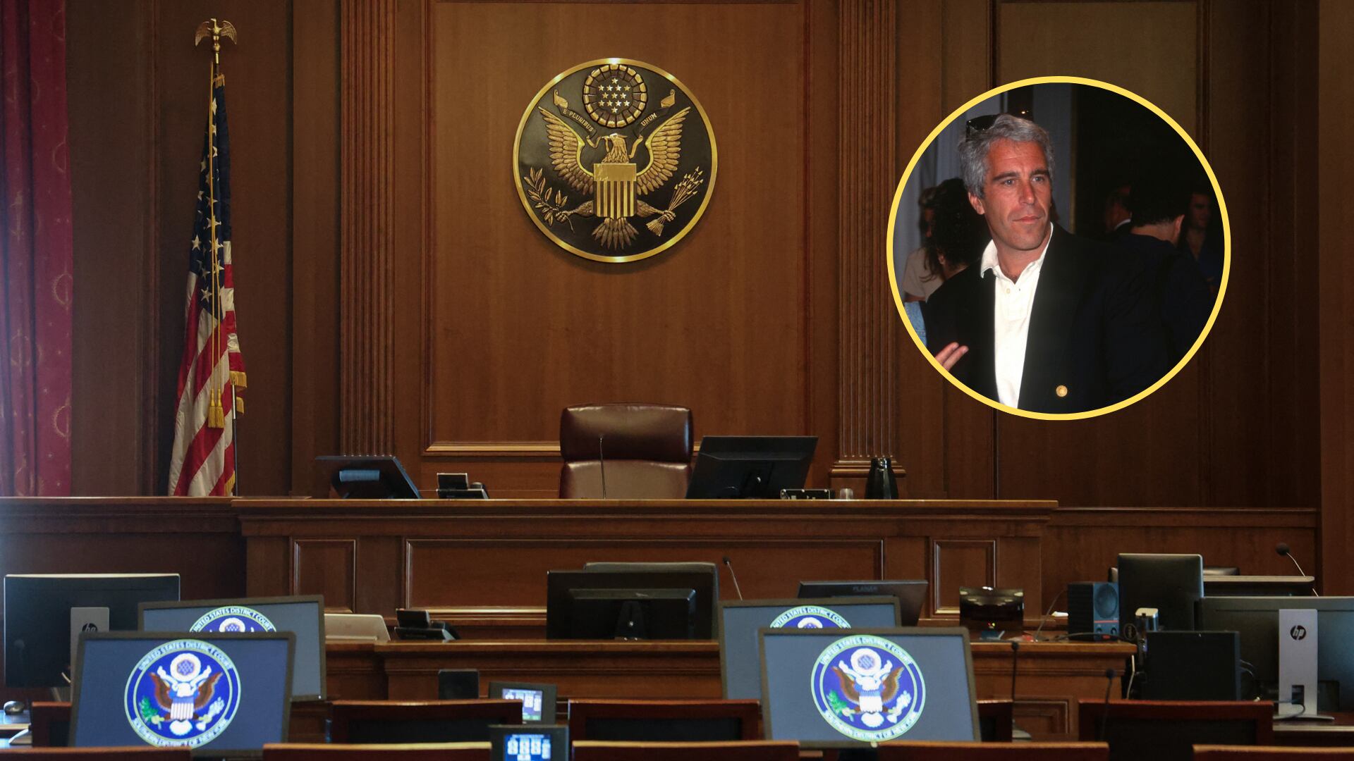 Juzgado federal. Foto: Getty Images - Jeffrey Epstein. Foto: Getty Images.