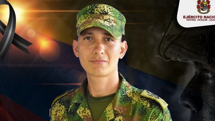 El soldado profesional Jhon Jairo Cuéllar Llanos, con 14 años de servicio en la institución y oriundo del municipio de Morelia (Caquetá), murió en el lugar. Foto: Ejército Nacional