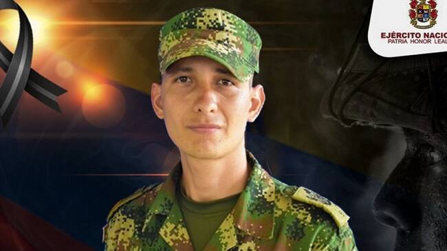 El soldado profesional Jhon Jairo Cuéllar Llanos, con 14 años de servicio en la institución y oriundo del municipio de Morelia (Caquetá), murió en el lugar. Foto: Ejército Nacional