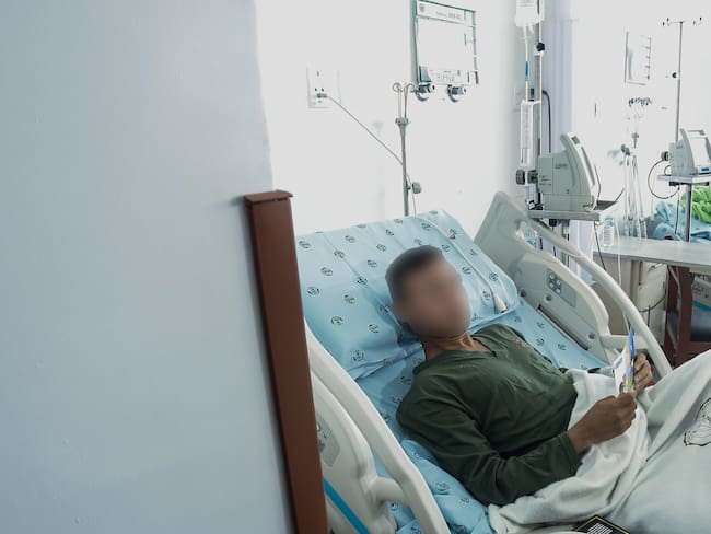 Bogotá. Diciembre 18 de 2019. Soldados heridos en el Hospital Militar Central. (Colprensa - Diego Pineda)