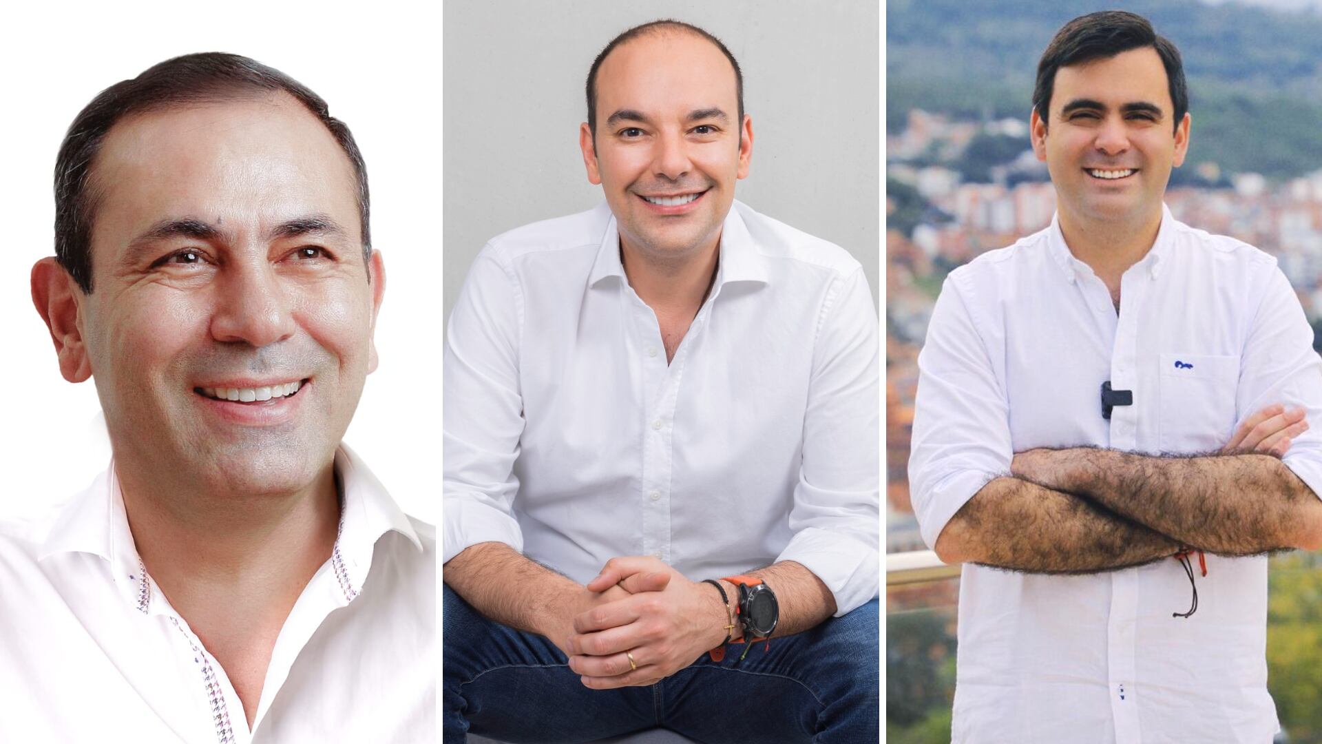 CNE dejó en firme las candidaturas de Juvenal Díaz, Horacio J. Serpa y Héctor Mantilla. Fotos: Suministradas