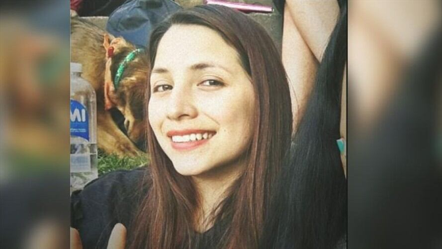 Yohana Aroca, estudiante de la Universidad Distrital aparece golpeada . Foto: Cortesía.