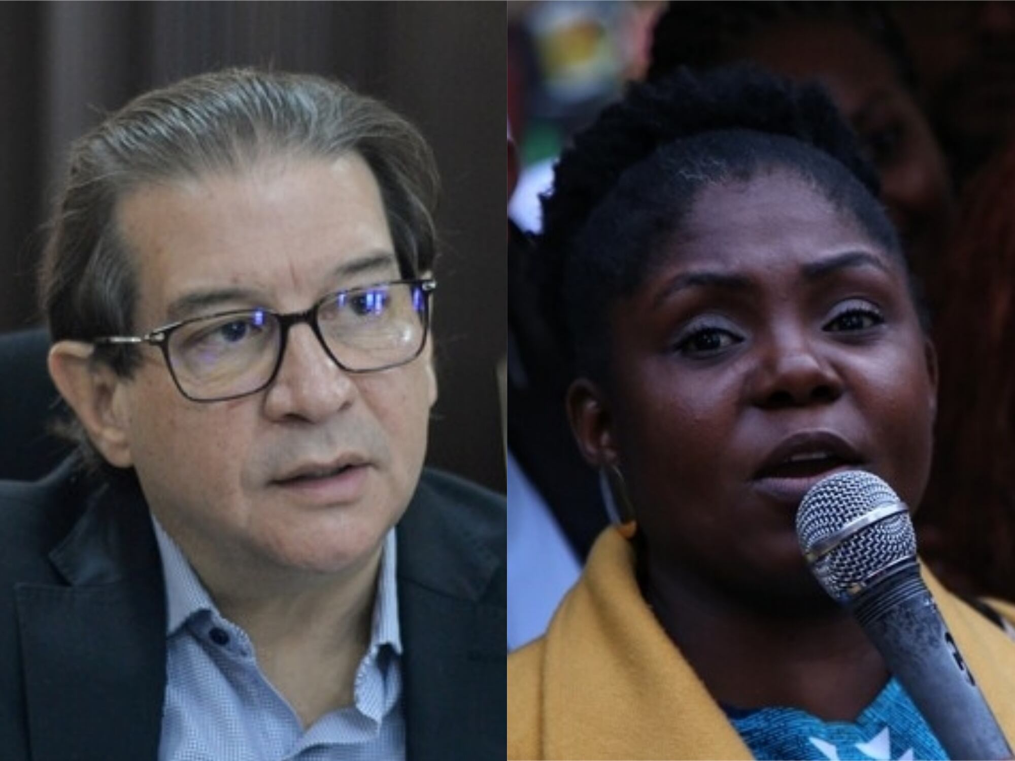 Rodolfo Zea y Francia Márquez. Foto: Colprensa Ministerio de Agricultura/Camila Díaz