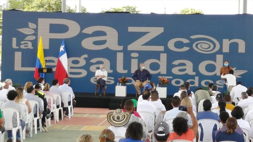 El presidente de Chile, Sebastián Piñera llegó este viernes a Cartagena para desarrollar su tercera visita oficial a Colombia.. Foto: W Radio