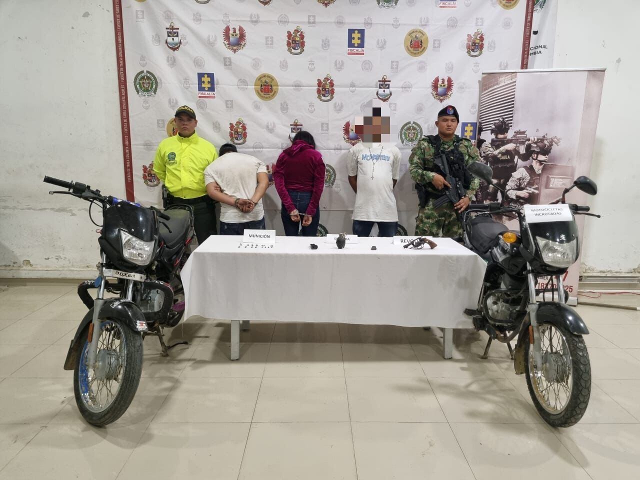 Ejército Nacional capturó a tres presuntos integrantes del Clan del Golfo en Córdoba. Foto: Ejército.