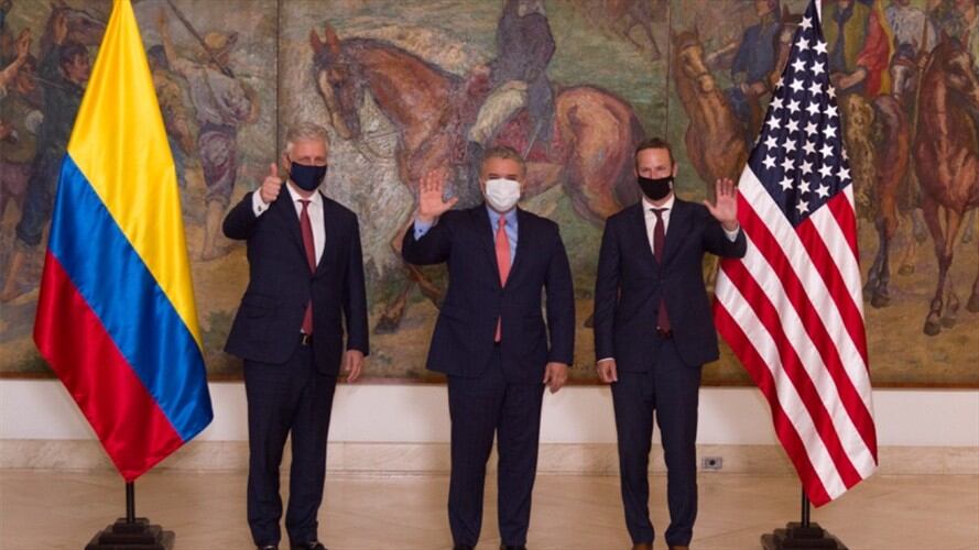 El jefe de Estado agradeció el apoyo de los Estados Unidos y ratificó su apoyo a la candidatura de Mauricio Claver-Carone a la presidencia del BID.. Foto: Cortesía: Presidencia