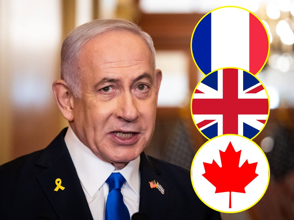 Netanyahu acusó a Francia, Reino Unido y Canadá de “premiar” ataques “genocidas” de Hamás