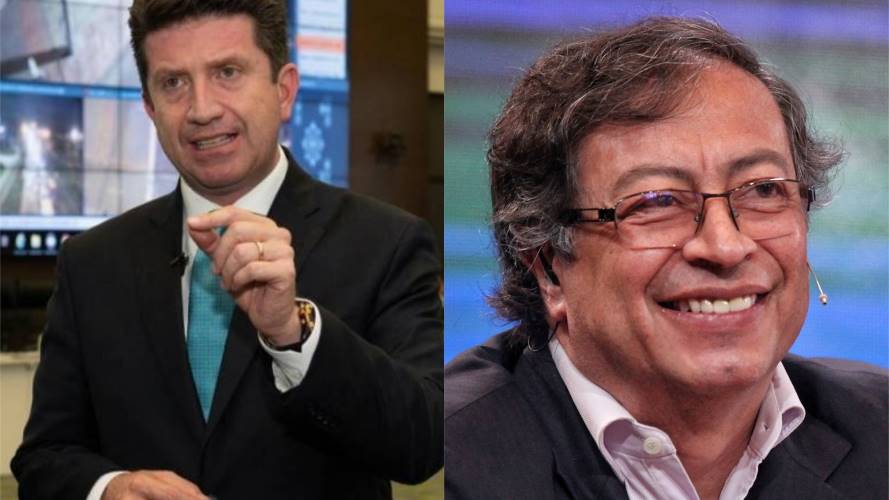 Diego Molano, Ministro de Defensa y Gustavo Petro, Senador. Créditos: Colprensa