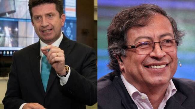 Diego Molano, Ministro de Defensa y Gustavo Petro, Senador. Créditos: Colprensa