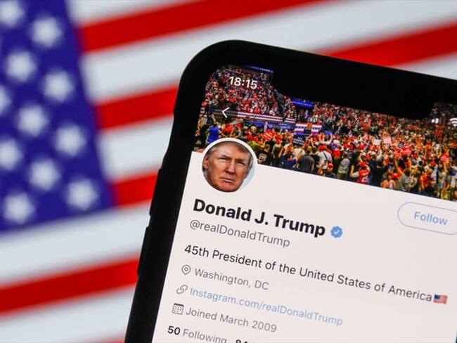 Twitter anunció que suspendería de forma indeterminada la cuenta de Donald Trump. Foto: Getty Images