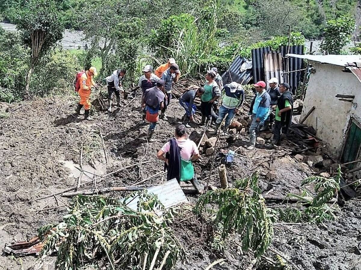 Avenida torrencial dejó una persona muerta y otra herida en Almaguer, Cauca