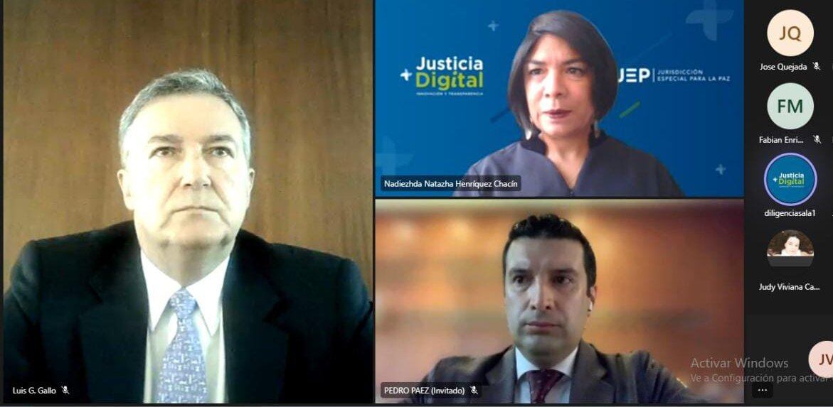 Empresario Luis Gallo sostuvo en la JEP que no tuvo relación con despojo de tierras (Cortesía: JEP)