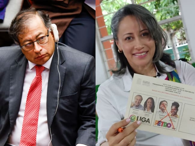 Gustavo Petro y Sonia Bernal. Fotos: Getty Images y suministrada.