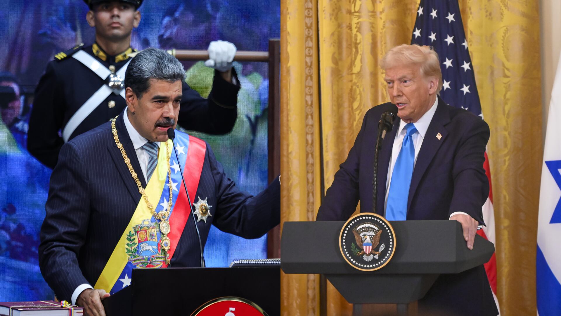 Nicolás Maduro y Donald Trump. FOTO: Getty Images