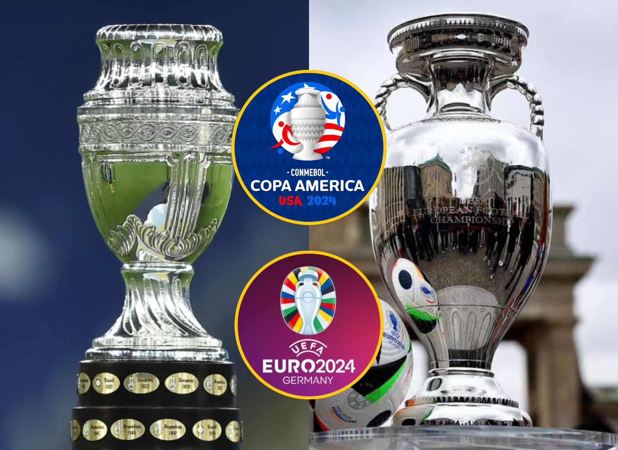 Copa América y Eurocopa | Fotos: Federación Colombiana de Fútbol y EFE