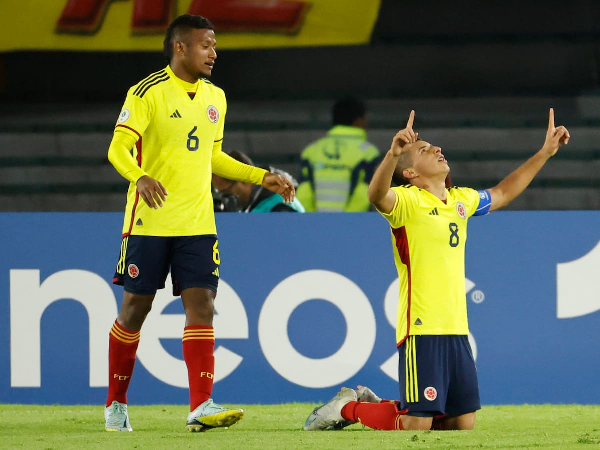 Selección Colombia goleó 3 -0 a Paraguay en el Sudamericano Sub-20