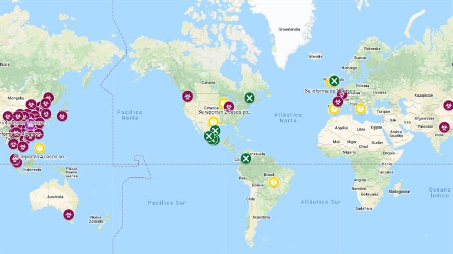 Mapa interactivo de Google. Foto: Google (Mapa interactivo)