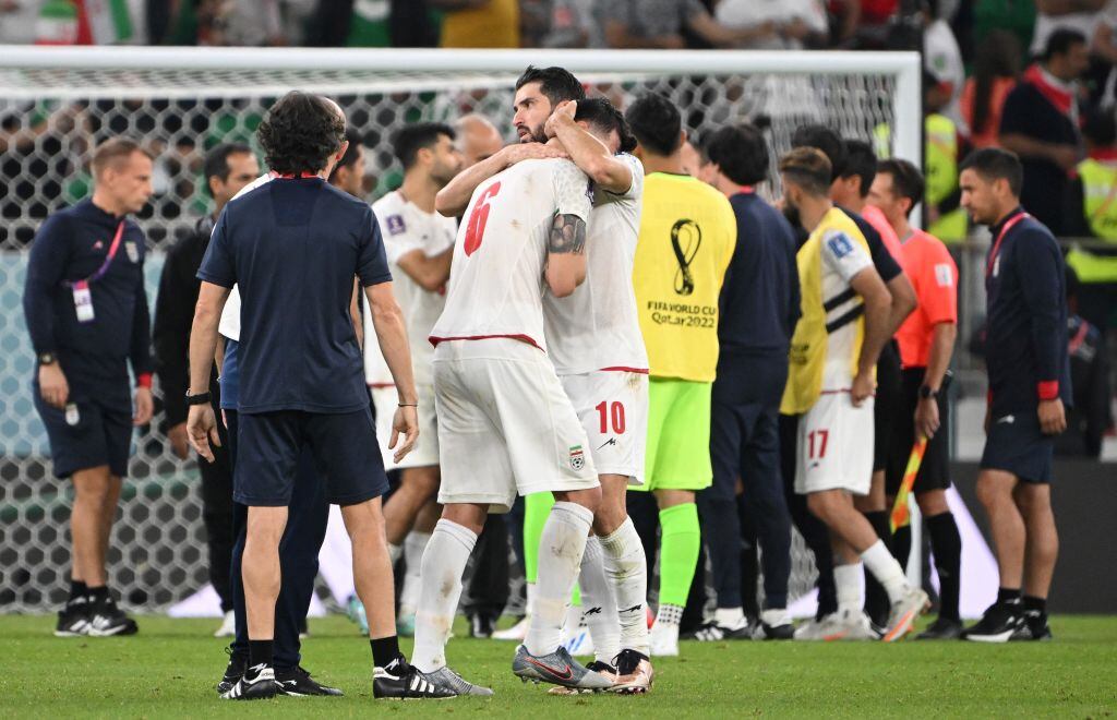 Qatar 2022 World Cup Group B football match between Iran and USA  (Photo by Patrick T. Fallon / AFP) (Photo by PATRICK T. FALLON/AFP via Getty Images)