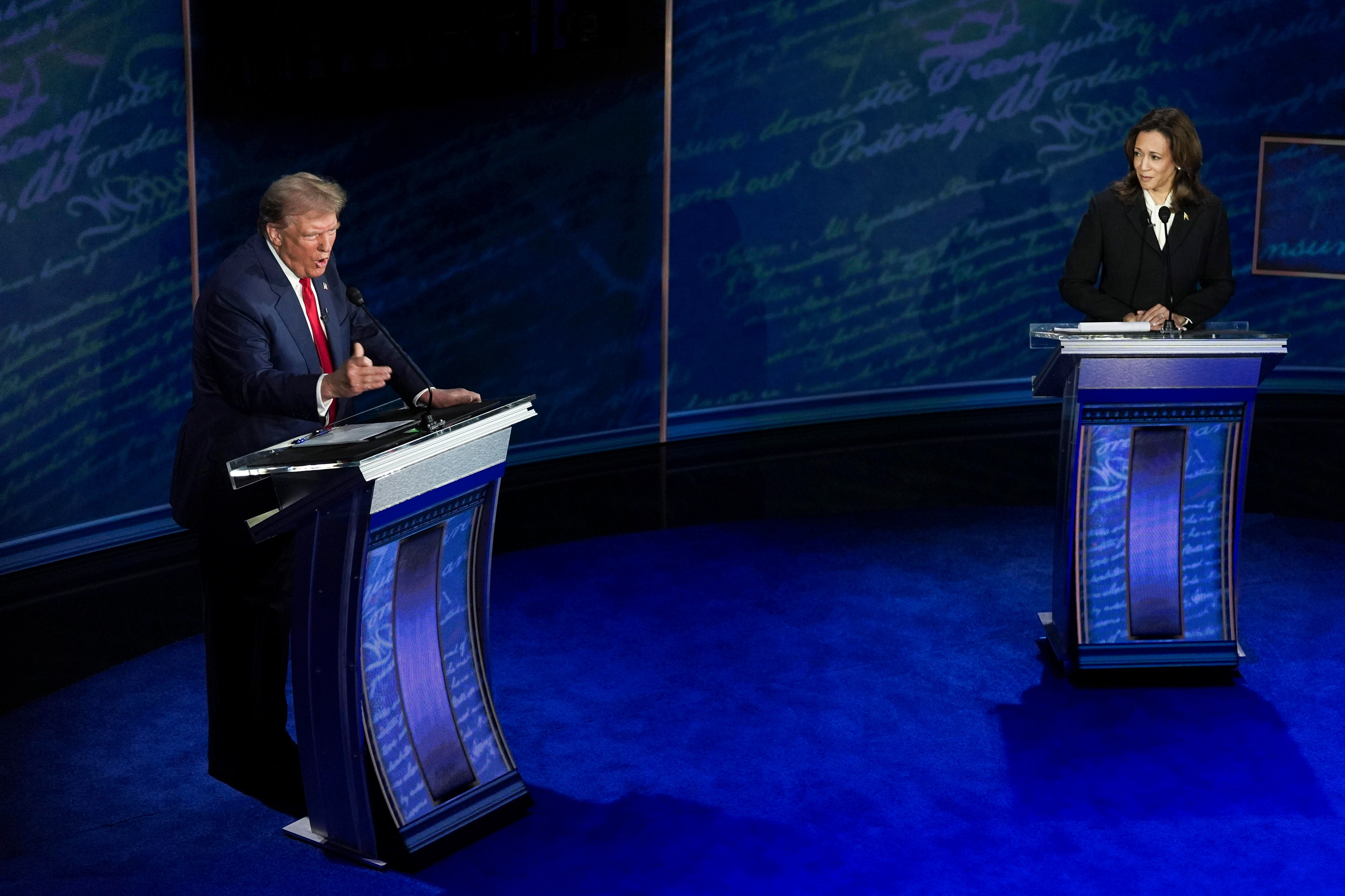 Donald Trump y Kamala Harris. I Foto: EFE/EPA/DEMETRIUS.FREEMAN / POOL