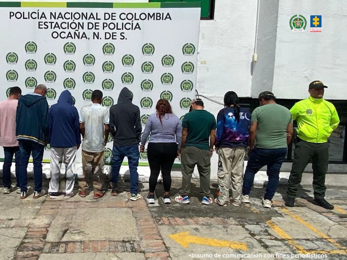 Fueron capturados 12 presuntos integrantes del grupo delincuencial ‘Los Vegetos’, en Ocaña