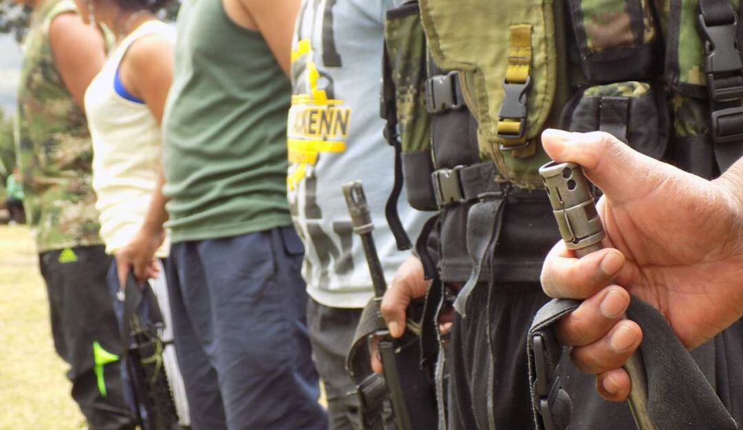Imagen de referencia de grupos armados. Foto: Colprensa.